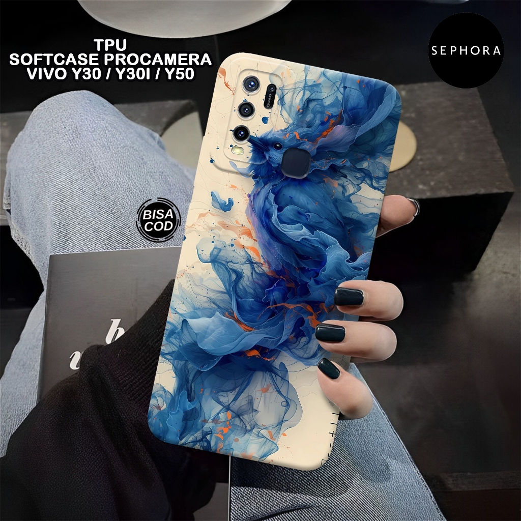 Case VIVO Y30 Y30i Y50 Terbaru - Fashion Case Abstrak - Softcase VIVO Y30 Y30i Y50 - Case Pro Camera