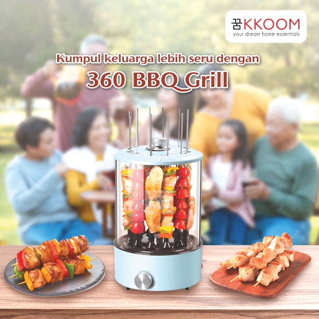 360° Rotating BBQ Grill • Mesin Panggang Sate Kebab / BBQ Elektrik