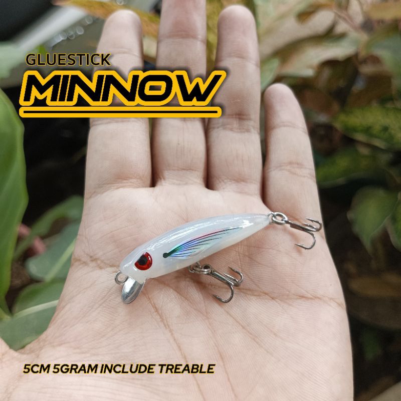 UMPAN CASTING LURE HAMPALA MINNOW GLUESTICK 5CM