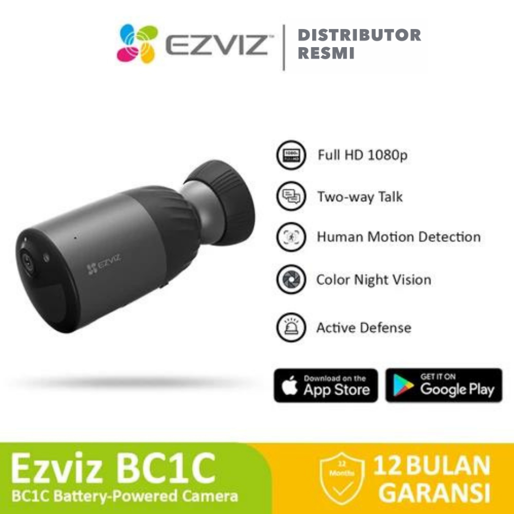 Ezviz BC1C Smart Home IP Camera Battery Powered CCTV Outdoor