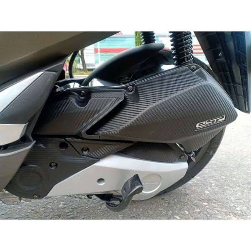 skotlet karbon 3d/stiker skotlet hitam carbon 3d