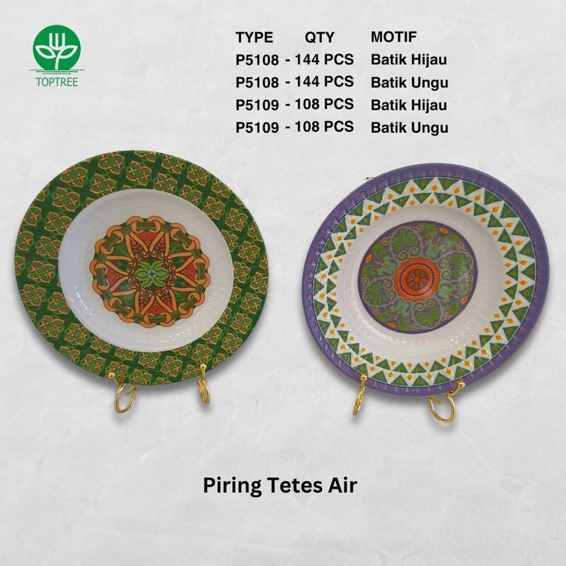 Piring Melamin Motif Batik