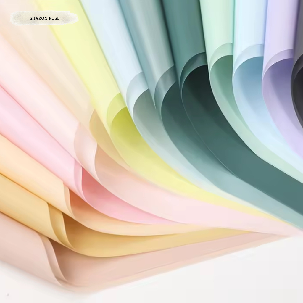 

PLAIN CELLOPHANE FLOWER WRAPPING WATERPROOF / KERTAS BUKET BUNGA POLOS 08