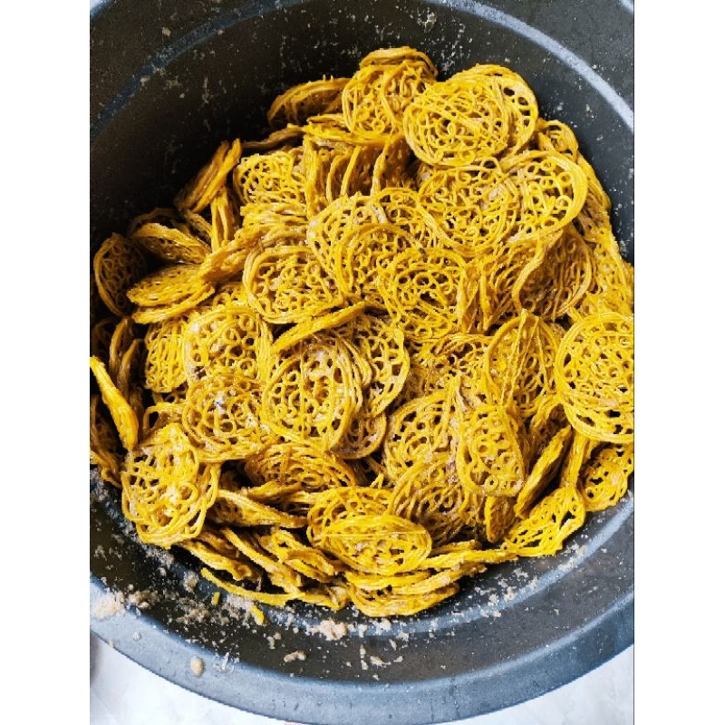 

PROMO Krupuk Mie Kuning Mentah 250 gram 500 gram 1 kg / Kerupuk Kuning Mi Asli Tradisional Indonesia Bisa COD