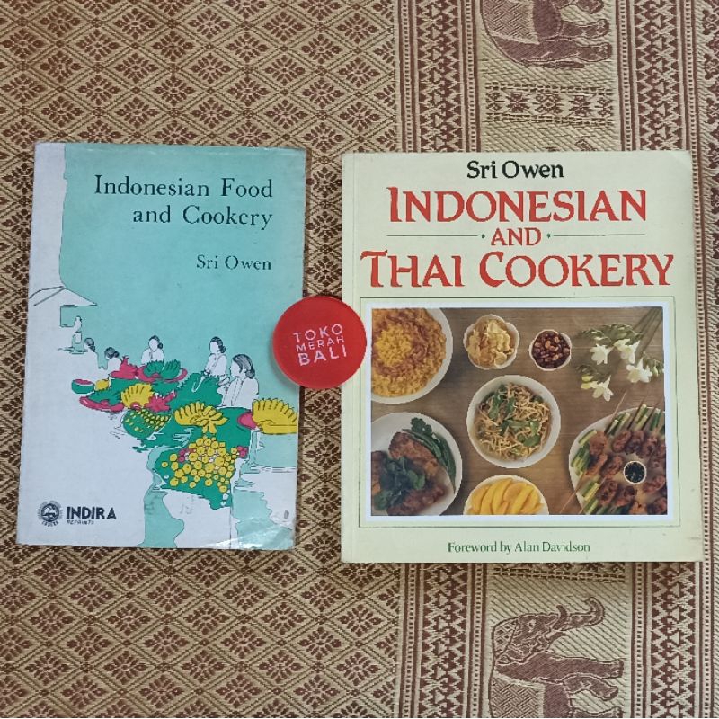 Paket buku Sri Owen Indonesian Food and Cookery 1984, buku Indonesian and Thai Cookery 1988