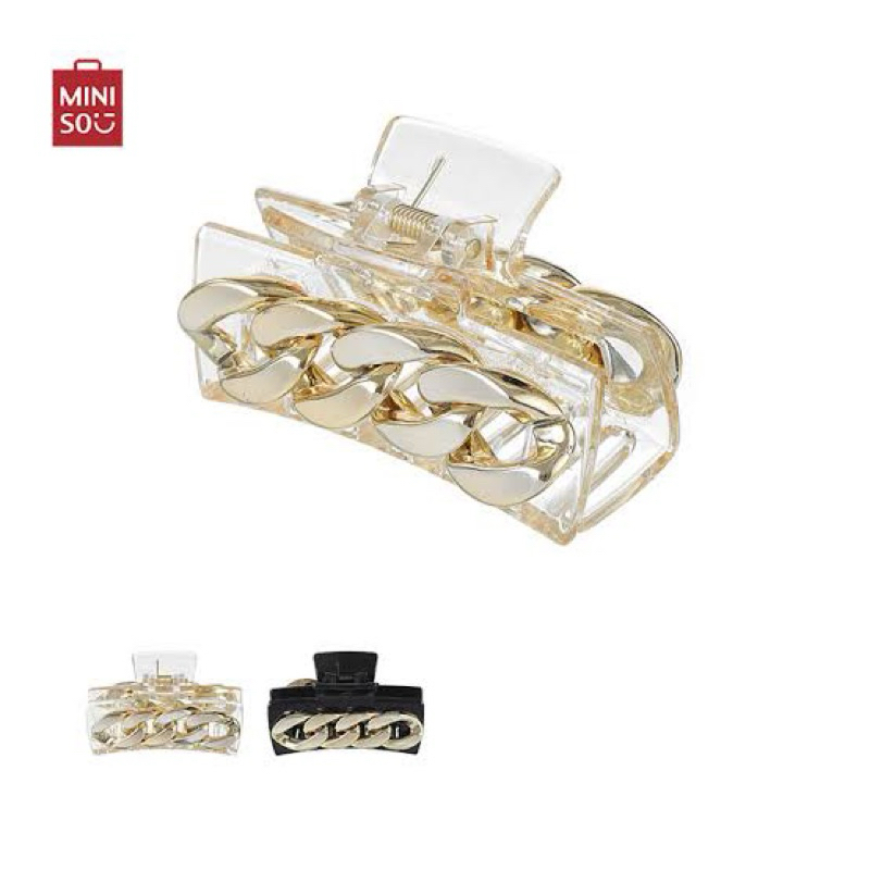 Miniso Chain Hair Claw Clip/Miniso Jepit Rambut