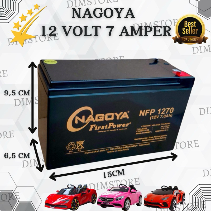 Aki Kering VRLA Nagoya 12V 7Ah - Tahan Overcharge & Getaran