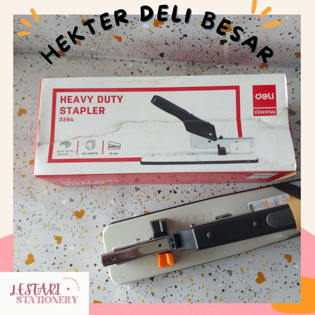 

Hekter Deli 0394 | Heavy Duty Stapler 0394 | Hekter Besar Deli | Stapler Deli | Lestari Stationery