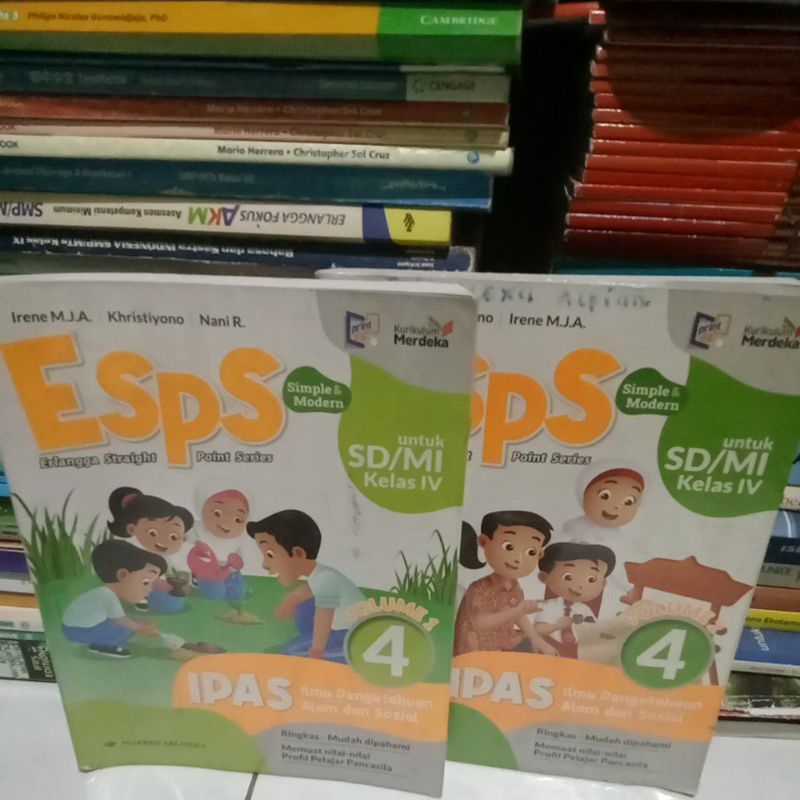 esps ipas kelas 4 volume 1 volume 2 penerbit Erlangga