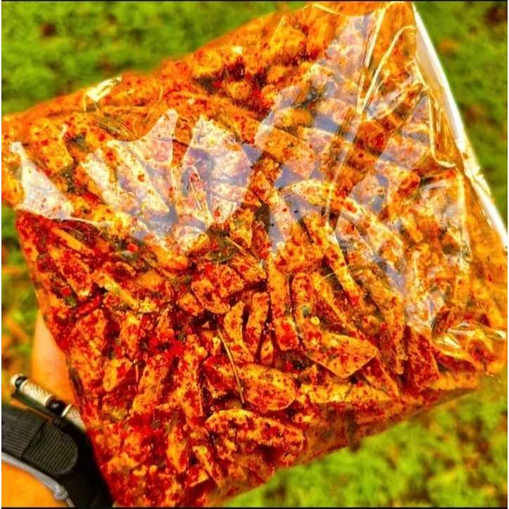 

Basreng 1kg pedas daun jeruk Sadulur snack