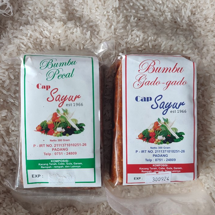 

Cap Sayur Bumbu Pecel & Bumbu Gado Gado Asli Padang - 300 gr