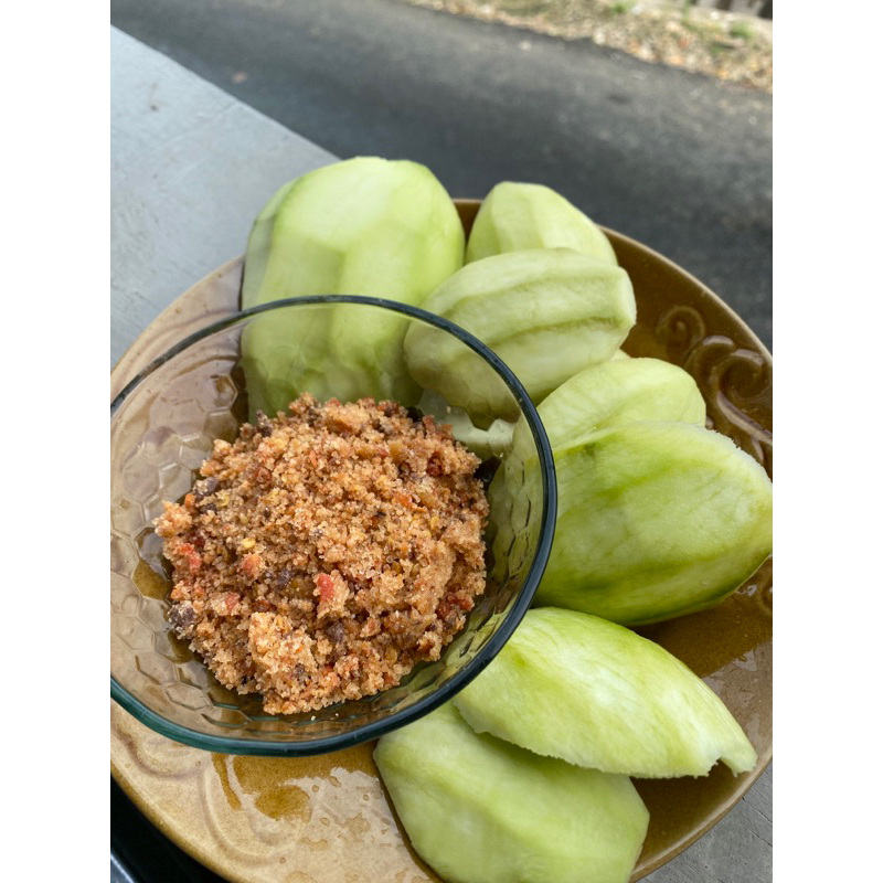 

Sambel garam gurih pedas