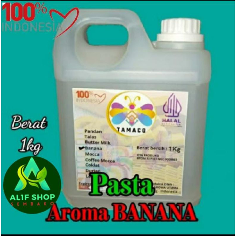 

Pasta perisa pewarn aroma pisang/banana Netto:1000gr/1kg