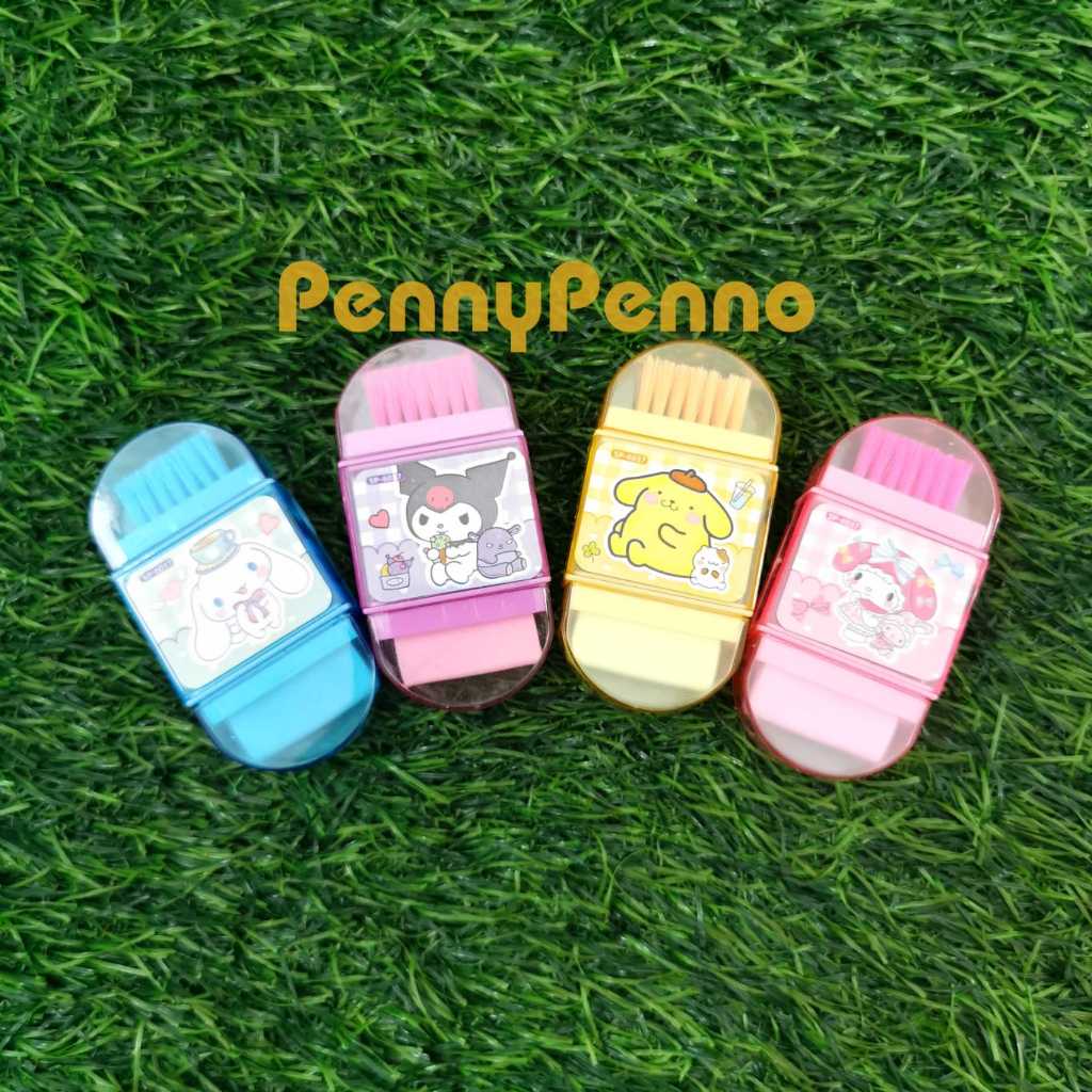 

Rautan + Sikat + Penghapus 3 in 1 Model Sanrio Cinnamoroll Melody Kuromi