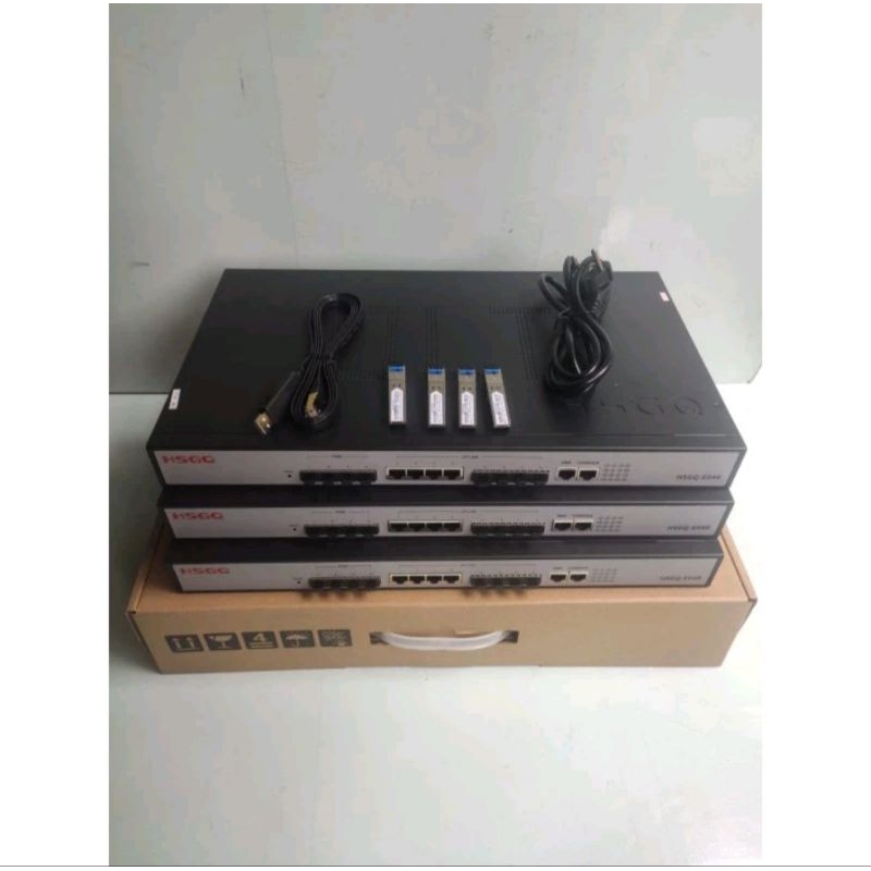 OLT HSGQ EPON 4port E04R lengkap sfp 4pcs