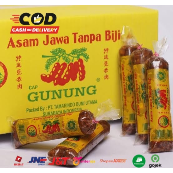 

Asem Jawa Tanpa Biji Cap Gunung / Asam jawa Tanpa Biji Cap Gunung 150gr / Asam Jawa / Asem Madura