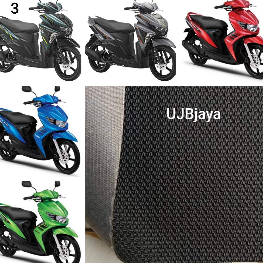 Kulit Jok Motor  Mio Soul GT 115 / Mio Soul GT 125 Standar / Bahan Ori Sarung Jok Motor  Mio Soul GT