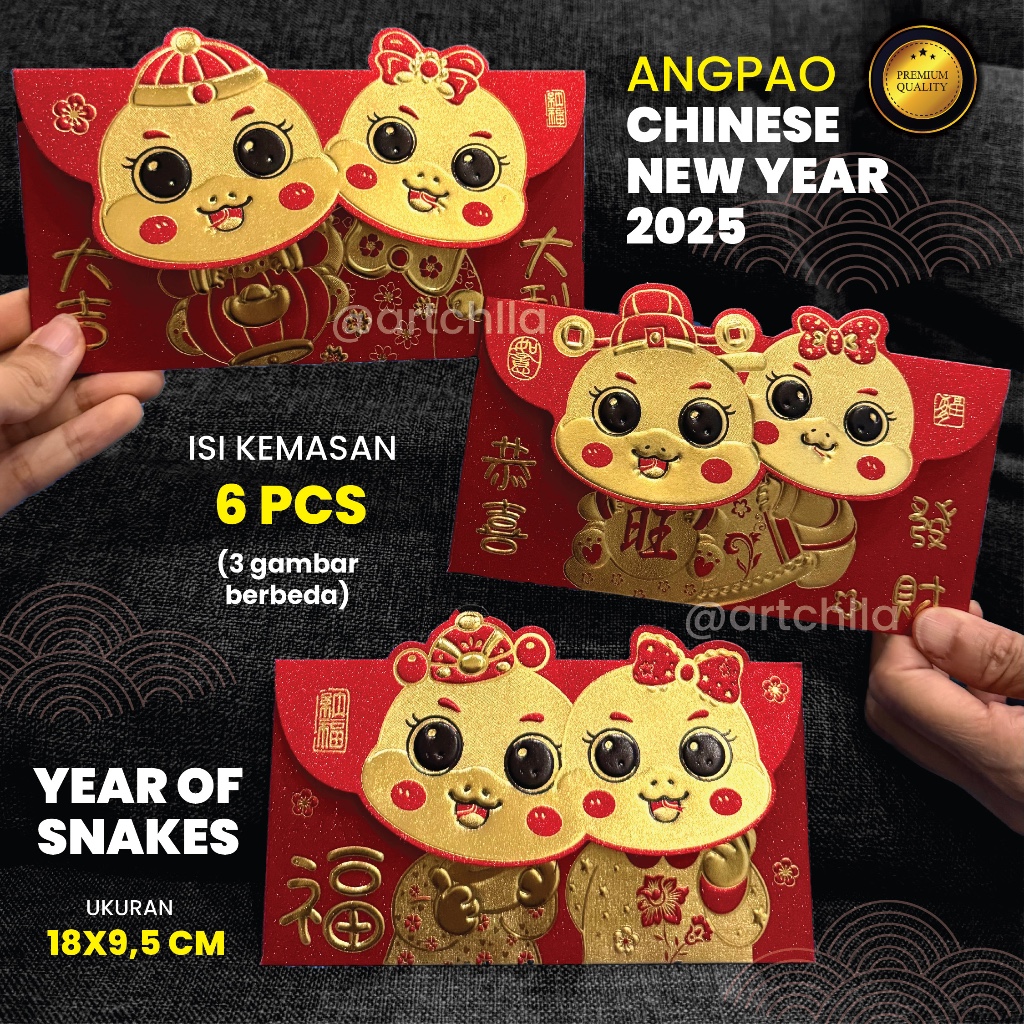 

ANGPAO CHINESE NEW YEAR IMLEK 2025 PREMIUM DAN TERMURAH