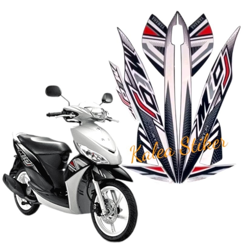 Stiker Striping Body Motor Mio J Sporty 2012 Hitam Standar