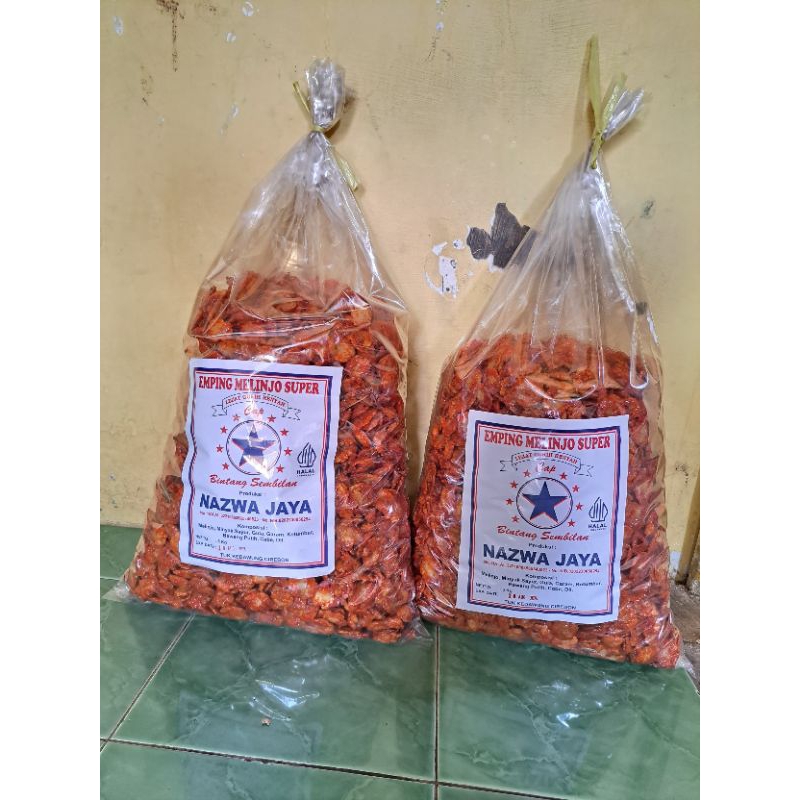 

1kg Emping Pedas Melinjo Super Rasa Gurih Manis Pedas Enak Asli Cirebon