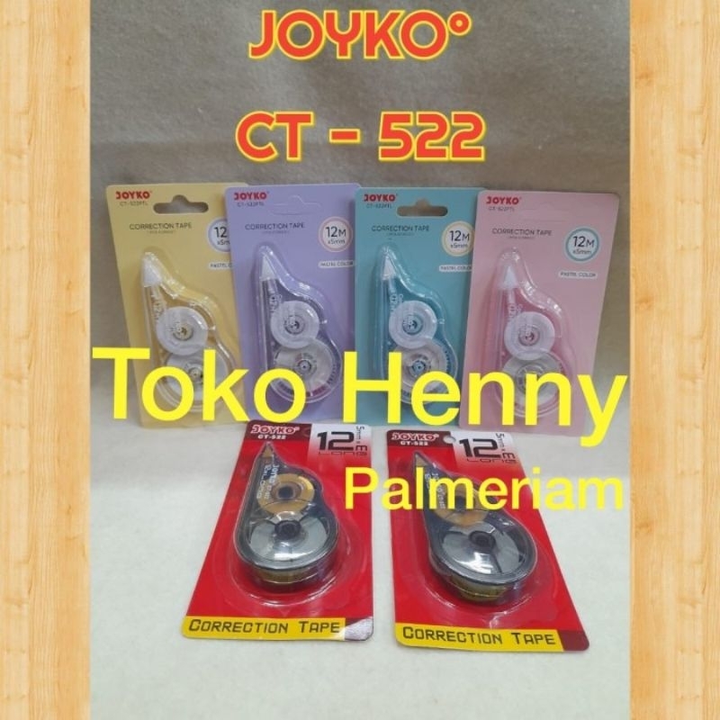 

CORRECTION TAPE JOYKO CT 522.....panjang 12 m