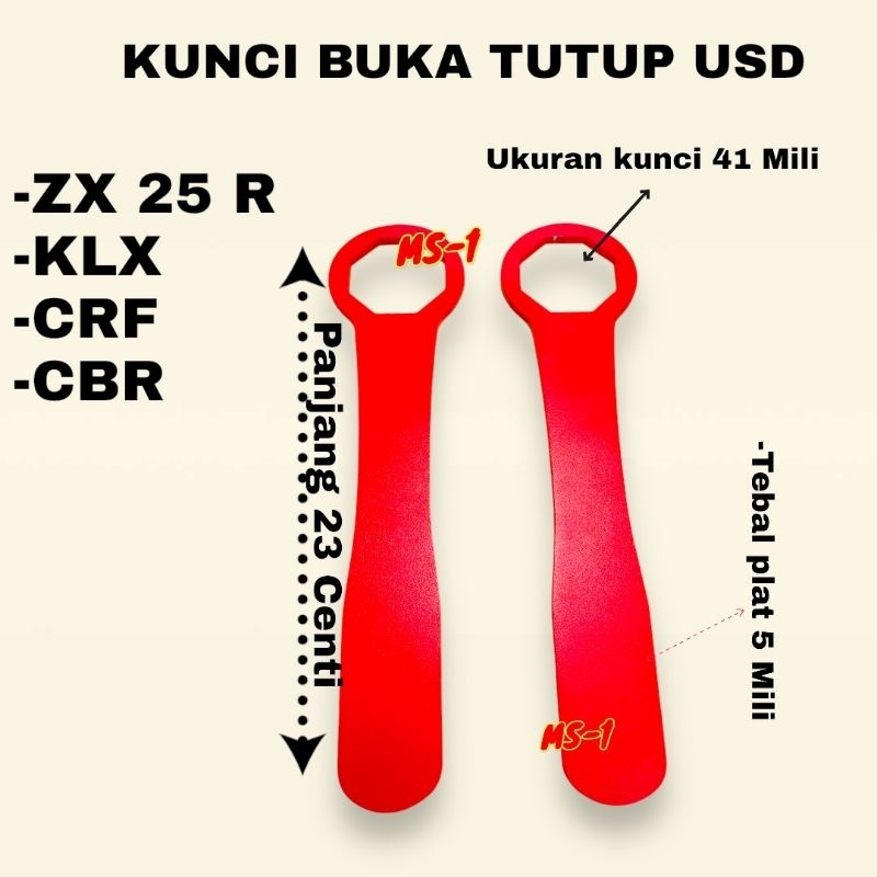Kunci buka usd upside down crf 150 L khusus pnp ninja crf 150 cbx adv cbr 250