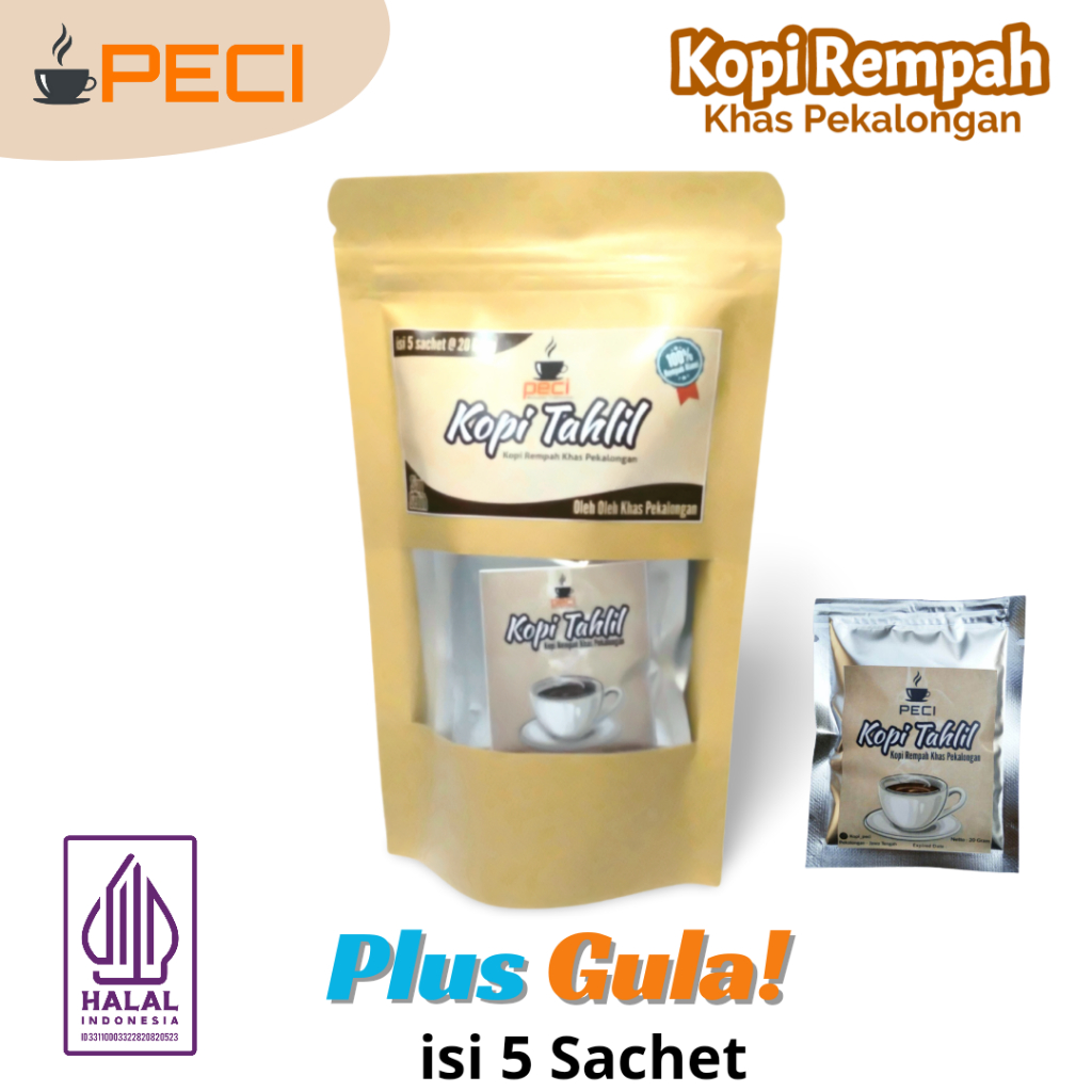 

Kopi Tahlil / Kopi Rempah / Kopi Arab Khas Pekalongan Plus Gula isi 5 sachet