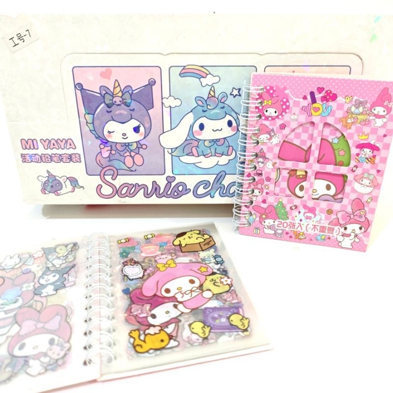 

Buku Stiker Jurnal Sanrio / Journal Sticker Book Sanrio