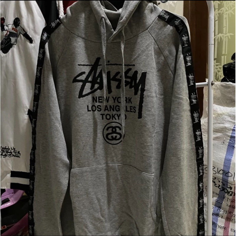 stussy world tour tapped hoodie