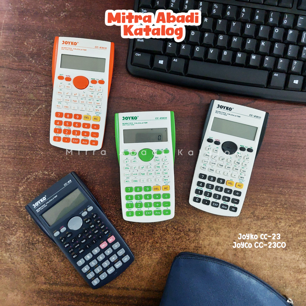 

KALKULATOR SCIENTIFIC JOYKO CC23 & CC23CO / CALCULATOR ILMIAH ESTETIK KALKULATOR SCIENTIFIC JOYKO PASTEL LUCU TERMURAH KALKULATOR SCIENTIFIC MURAH MITRA ABADI KATALOG JOGJA