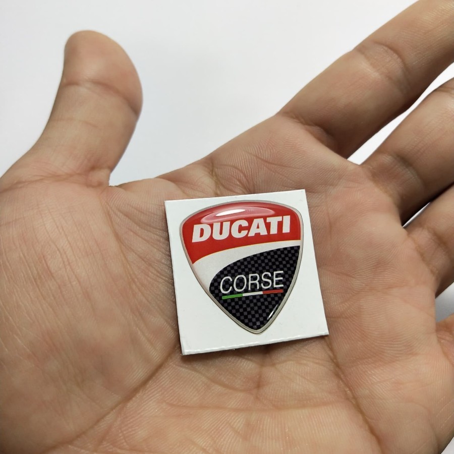 Stiker Timbul Ducati Corse