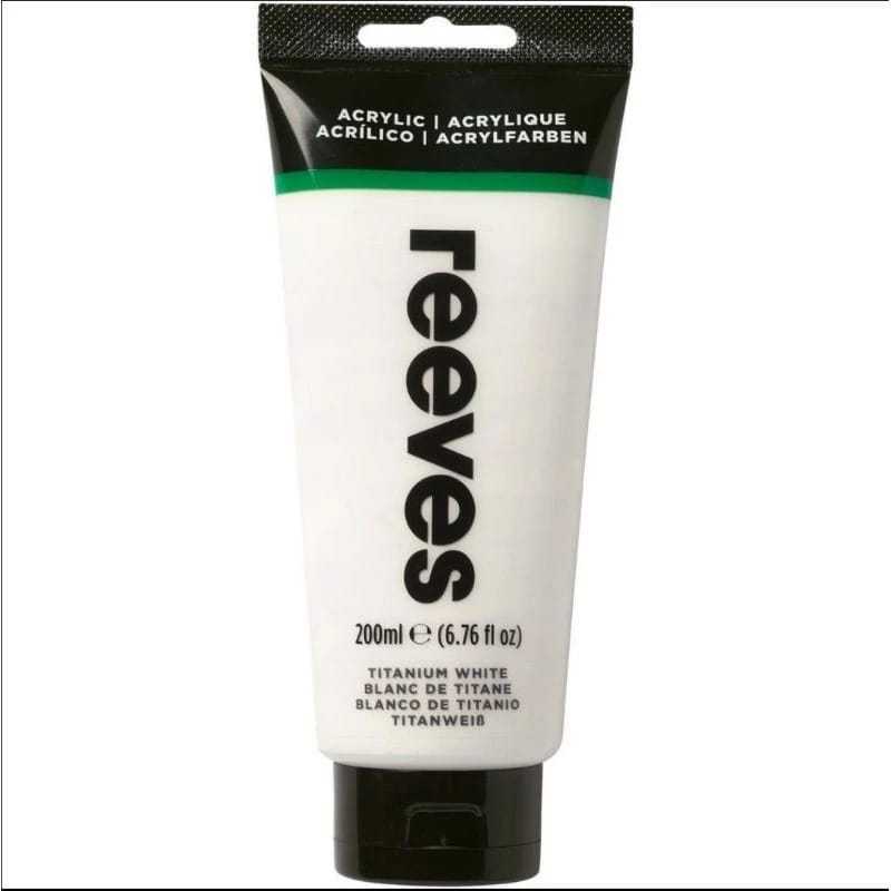 

REEVES INTRO ACRYLIC 100ML / CAT AKRILIK INTRO REEVES 100ML / CAT AKTILIK TITANIUM WHITE TUBE