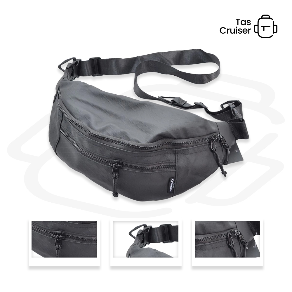 Tas Selempang Pria Arctic Tas Slempang Waterproof Pria Wanita Waistbag Anti Air Keren Trendy 7665-2