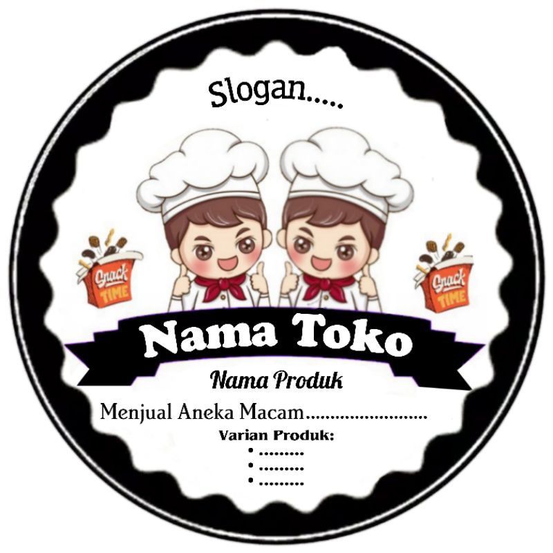

STIKER PRODUK KEMASAN KUE / CEMILAN / MAKANAN RINGAN
