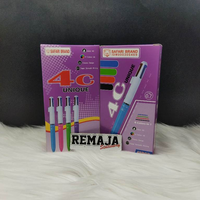 

Bolpoin / Pen Safari 4 Warna