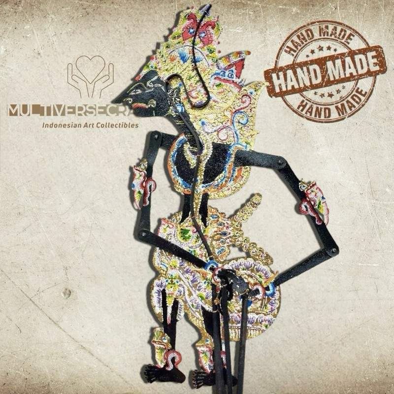 MULTIVERSECRAFTID Wayang Alusan Asli Kresna Grade Standar Bahan Premium Kulit Asli Ukuran Pentas Ped