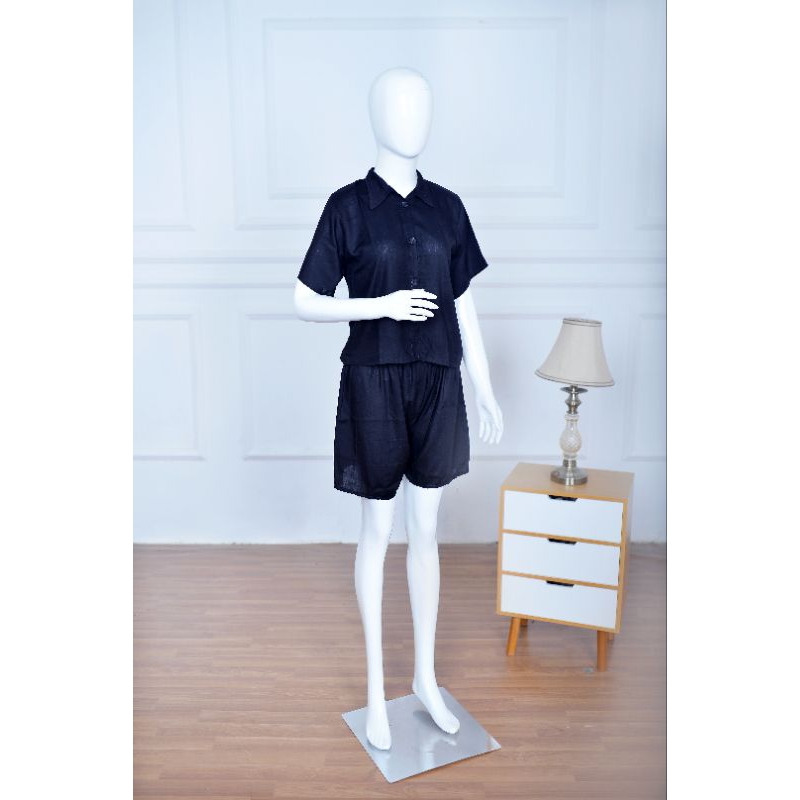 BAJU TIDUR PENDEK POLOS / BAJU TIDUR BAHAN RAYON PREMIUM / PIYAMA DEWASA MURAH / ONESET PIYAMA RAYON