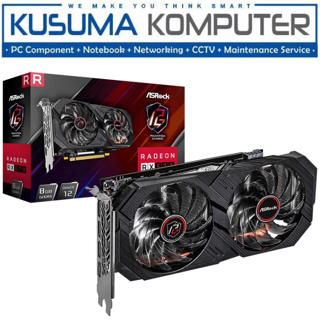 Asrock AMD Radeon RX570 RX 570 Phantom Gaming Elite 8GB GDDR5