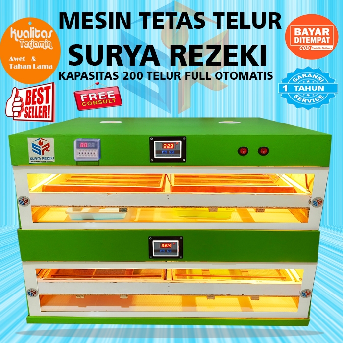 mesin tetas telur otomatis kapasitas 200 telur full otomatis