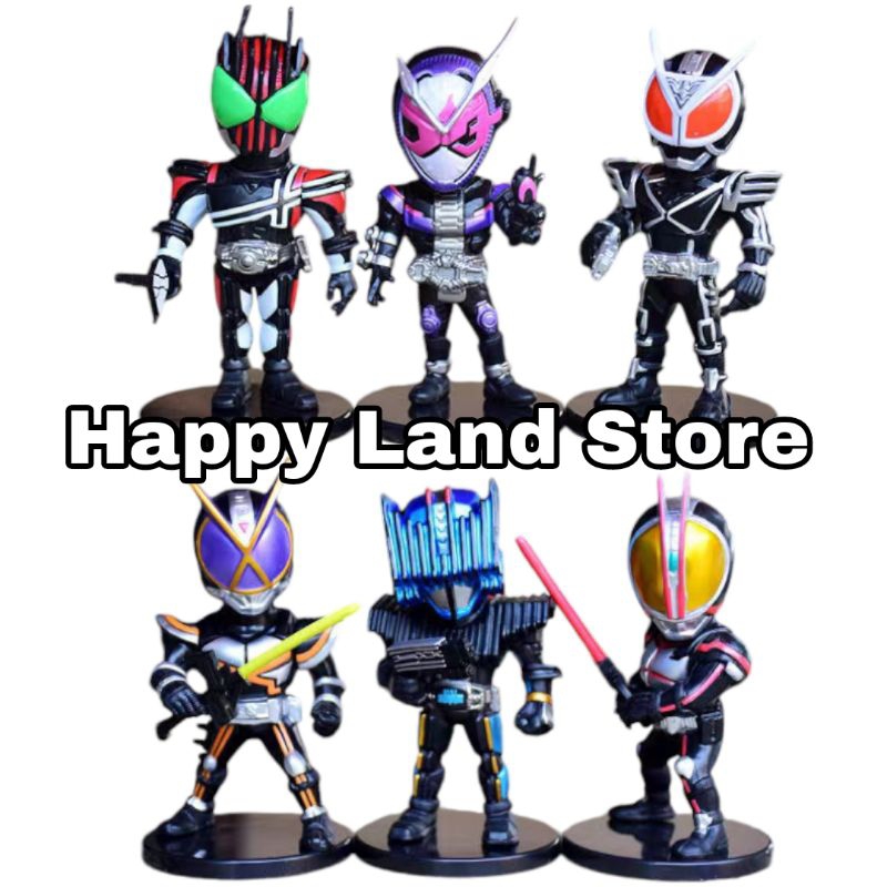 Action Figure Anime Kamen Rider Zi-O Converge Decade Delta Kaixa Chibi Collection