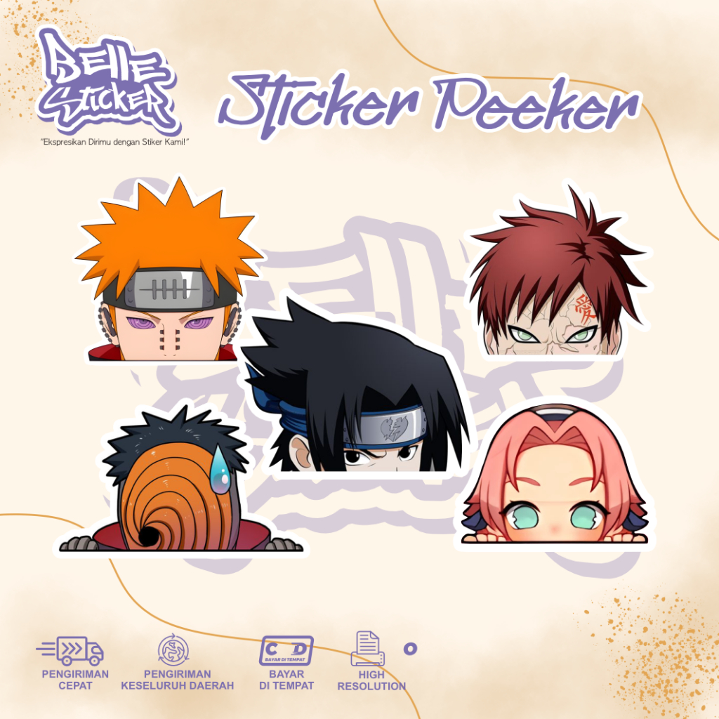 Stiker Sticker Anime Naruto Stiker Aesthetic Sticker Lucu