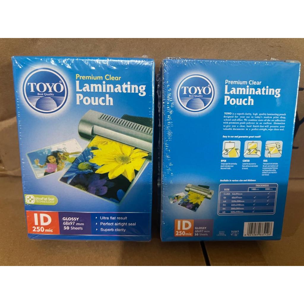 

Plastik laminating 250 micron 68 mm x 97 mm isi 50 pcs