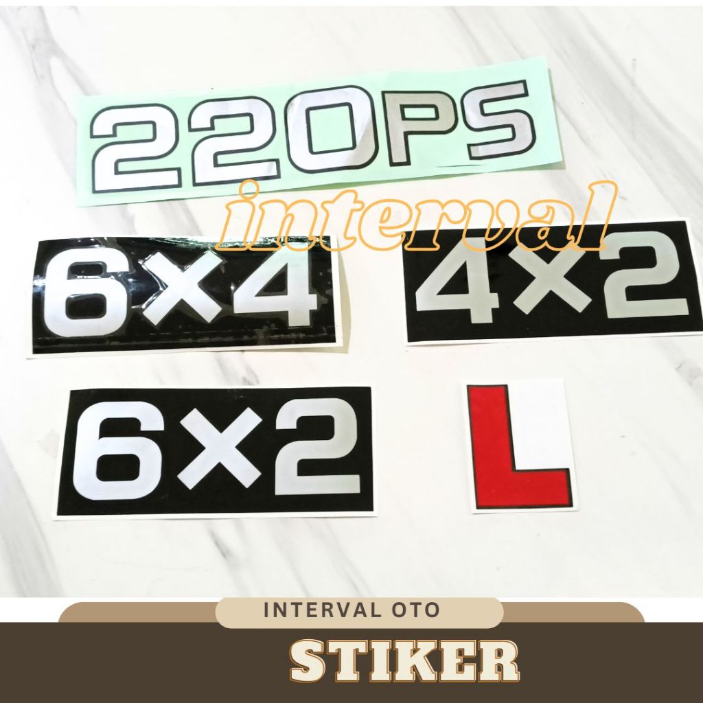 Stiker Body Mobil Mitsubishi Fuso Sticker 220ps 6x2 L 4x2 6x4