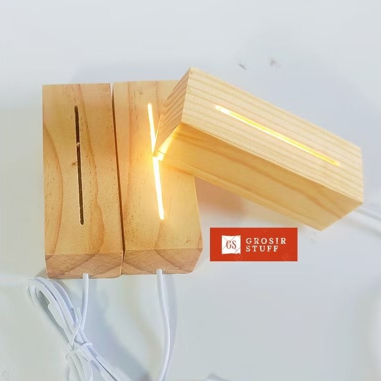 Stand Led A7/ Tatakan lampu hias acrylic / Base wood acrylic / lampu hias acrylic / stand led