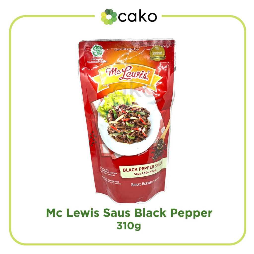 

MC Lewis Saus Black Pepper 310g