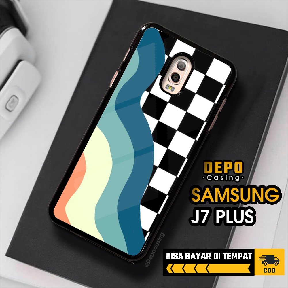 Case Samsung J7 Plus Casing Samsung J7 Plus Casing Depo Casing [CHSB] Case Glossy Case Aesthetic Cus