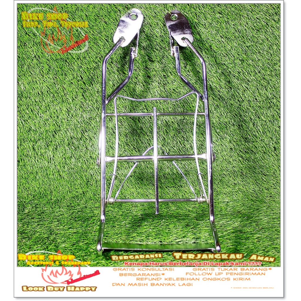 Rak Bagasi Behel Belakang Yamaha V75 V80 Chrome PNP