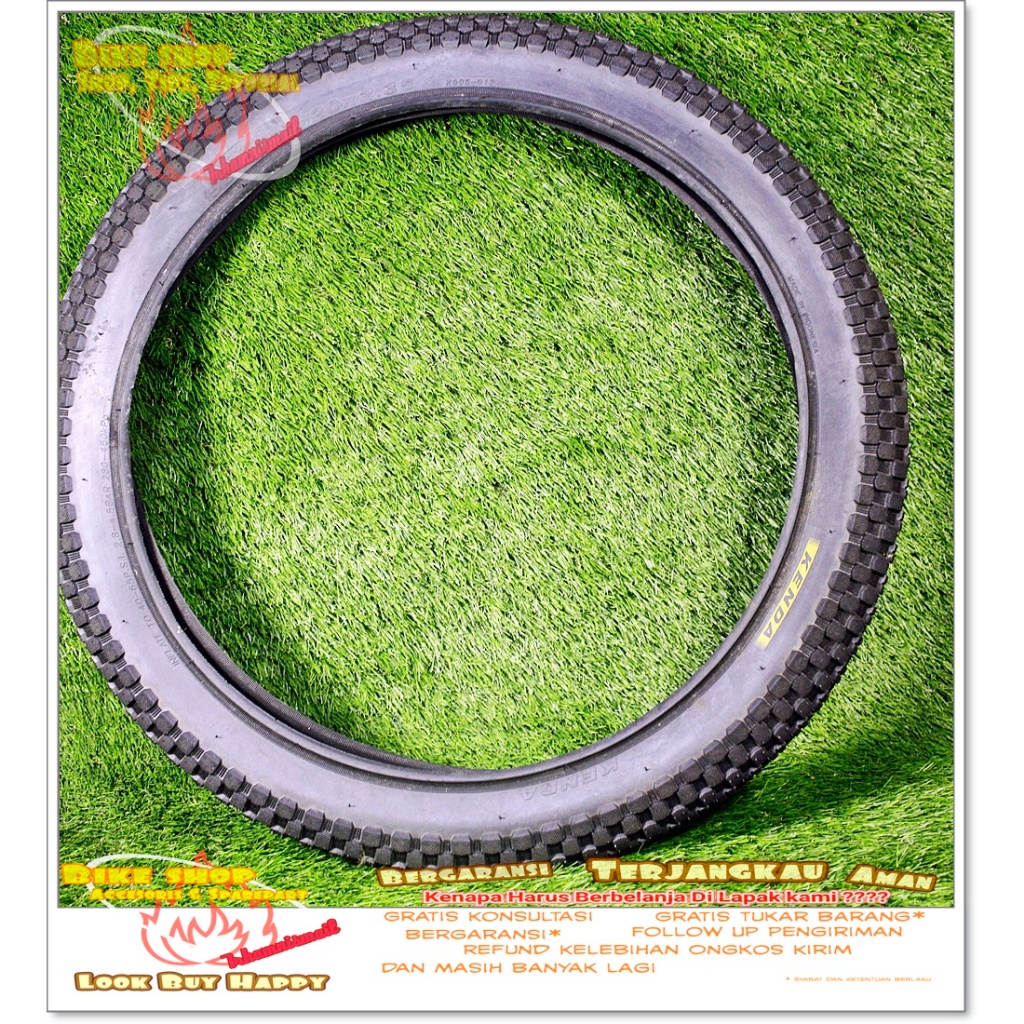 BAN LUAR KENDA 20 x 2.35 HITAM 905 Ban Sepeda MTB BMX