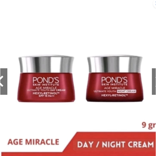 Ponds Age Miracle Day Cream / Night Cream 9gr | paket skincare | anti flek hitam | anti kerut