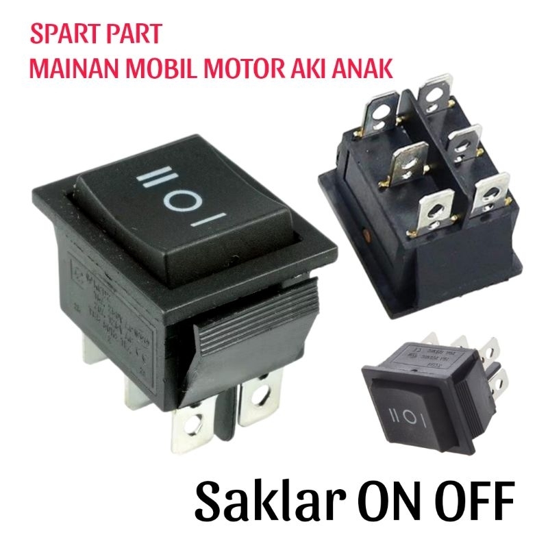 Saklar ON OFF Spare Part Mainan Mobil Motor Aki Anak